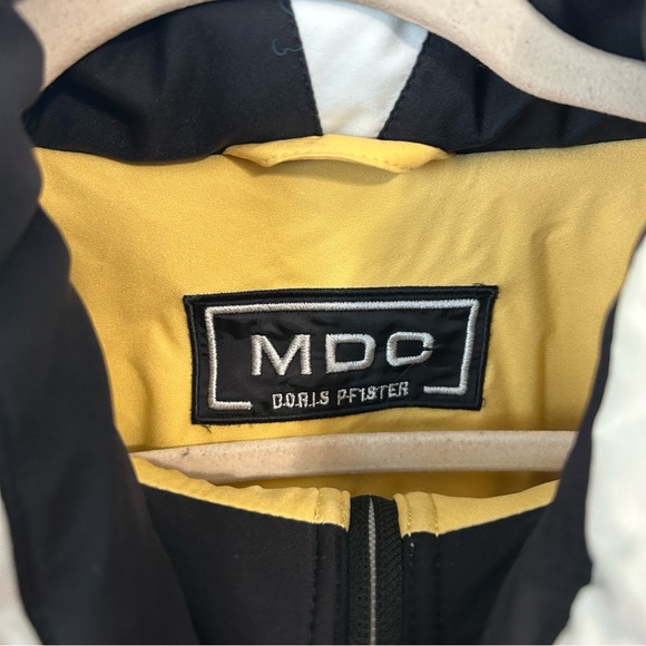 MDC Dora Pfister Yellow Black Ski Jacket Weather-Resistant Women’s Size US 12 - Picture 4 of 9